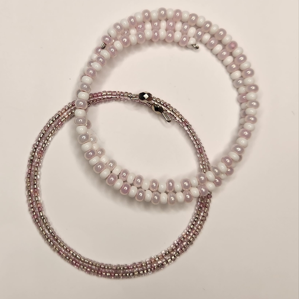 2 Handmade Beaded Bracelet